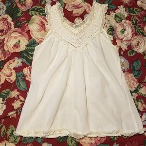 Passport Cream Tank sz M